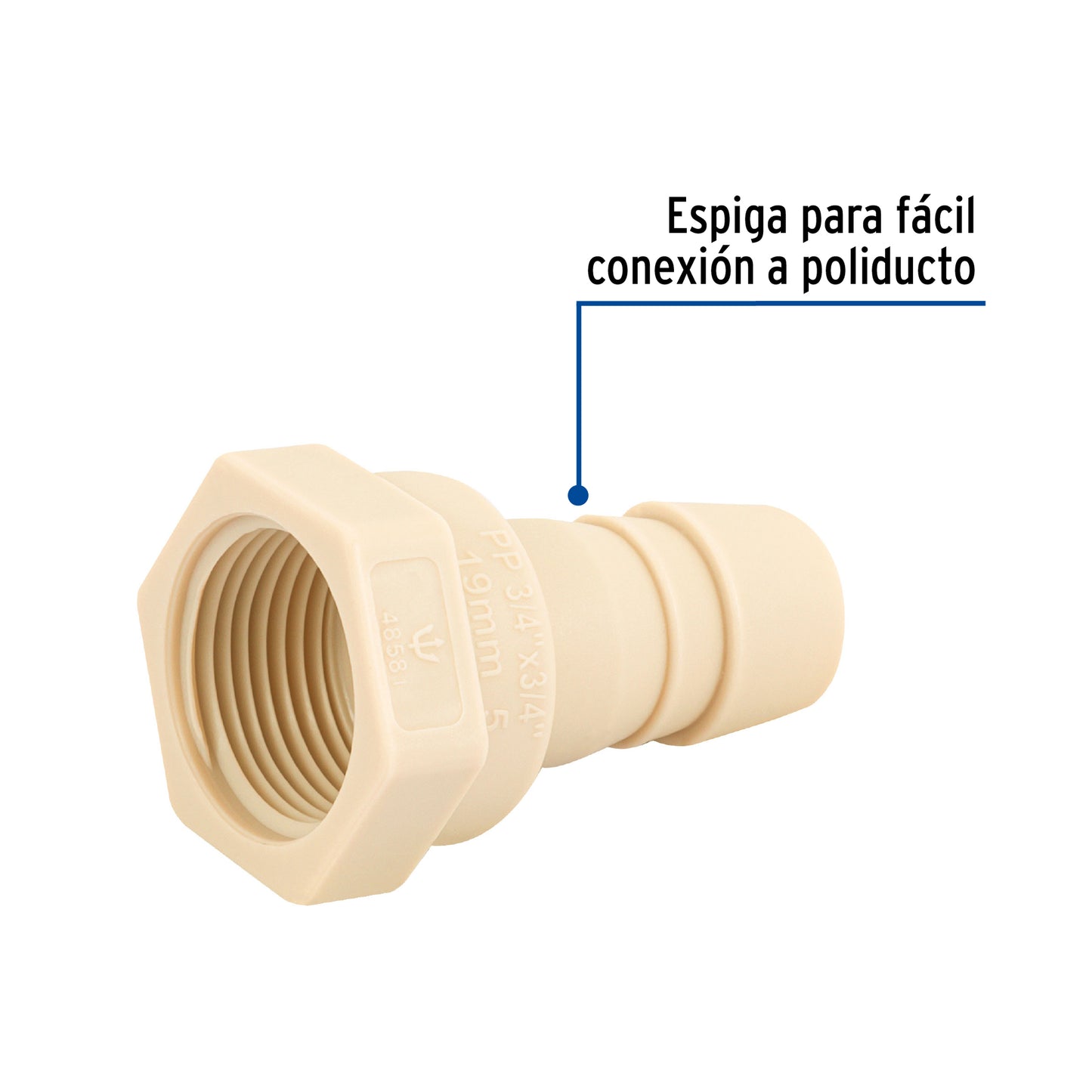 Adaptador insercion rosca interior 3/4 x 3/4 48581 Foset Pieza