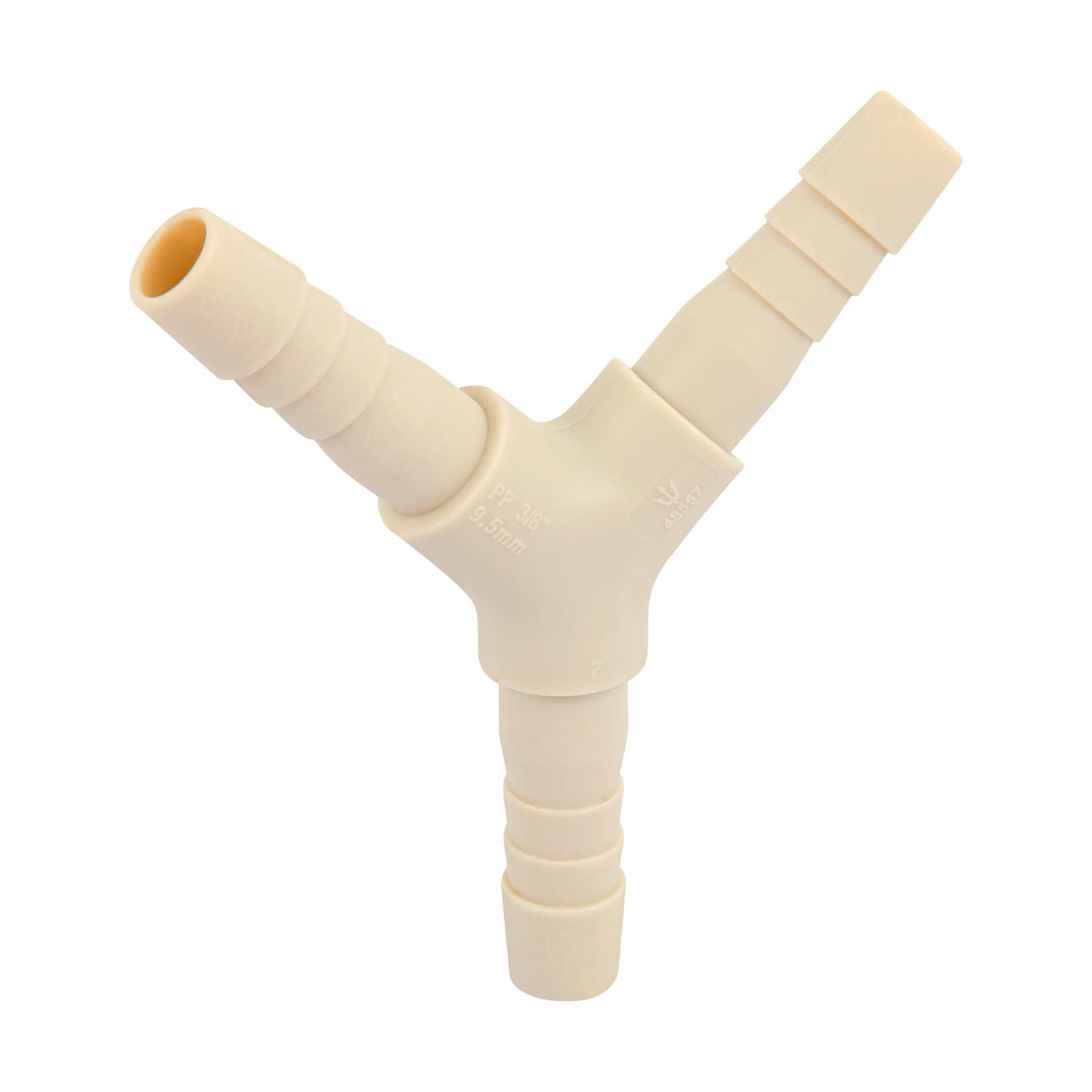 Yee inserción 3/8 de polipropileno, Foset 48557 Pieza