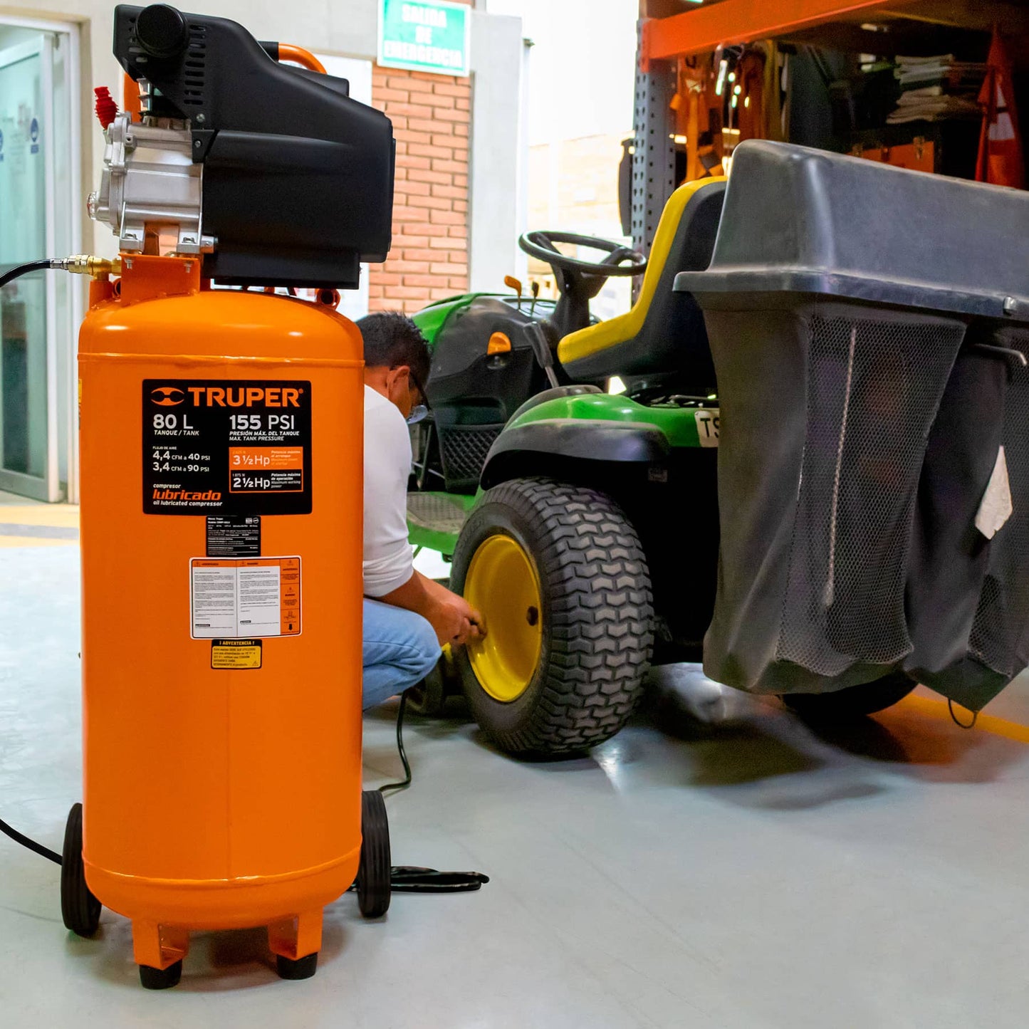 Compresor vertical 80 Lt 3.5 hp 127v 15656 Truper Pieza
