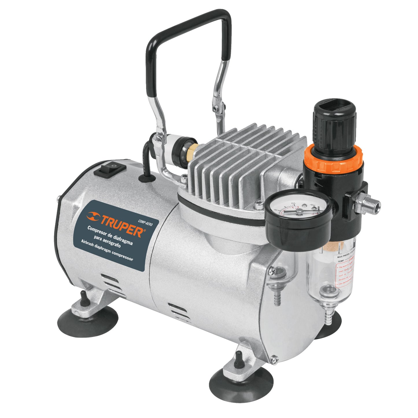 Compresor de diafragma para aerografo 1/5 HP 110 V Truper 17247 Pieza