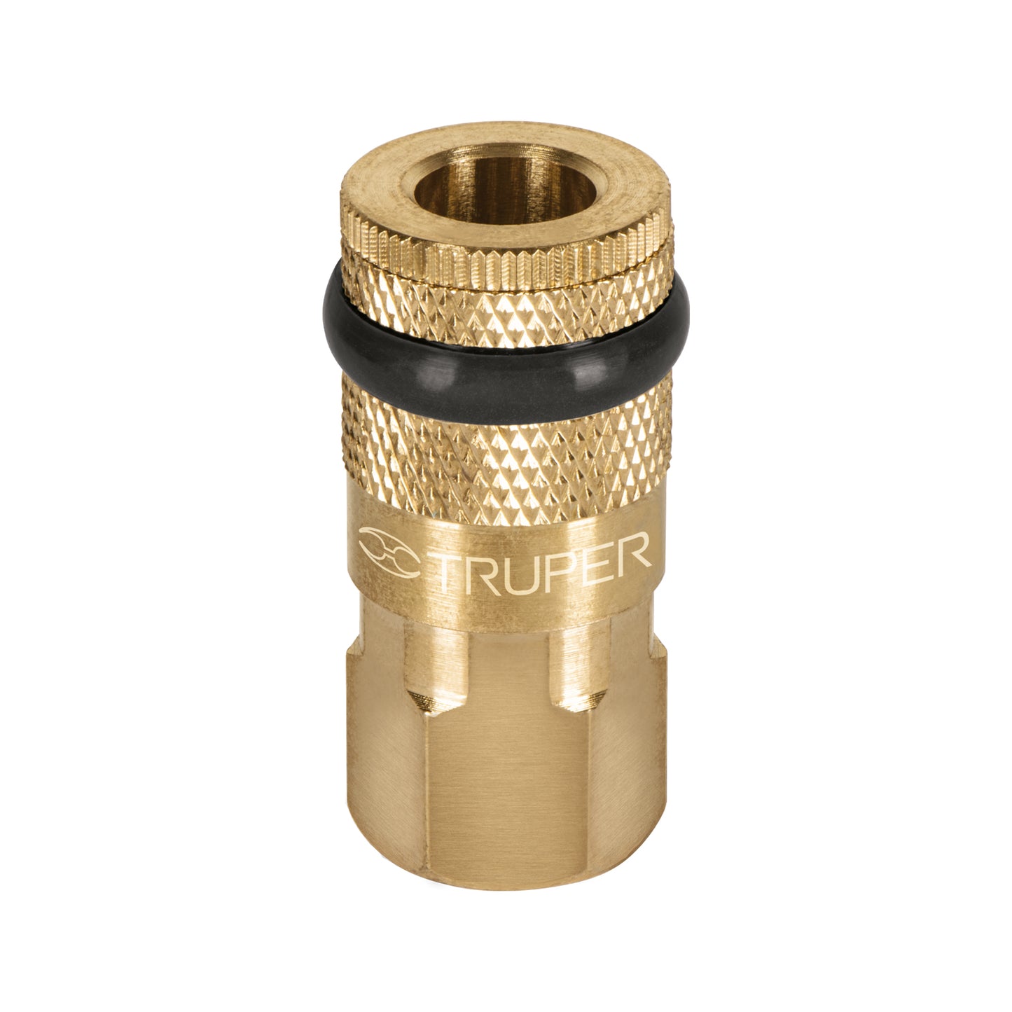 Cople de laton cuerda 1/4 npt hembra Pieza
