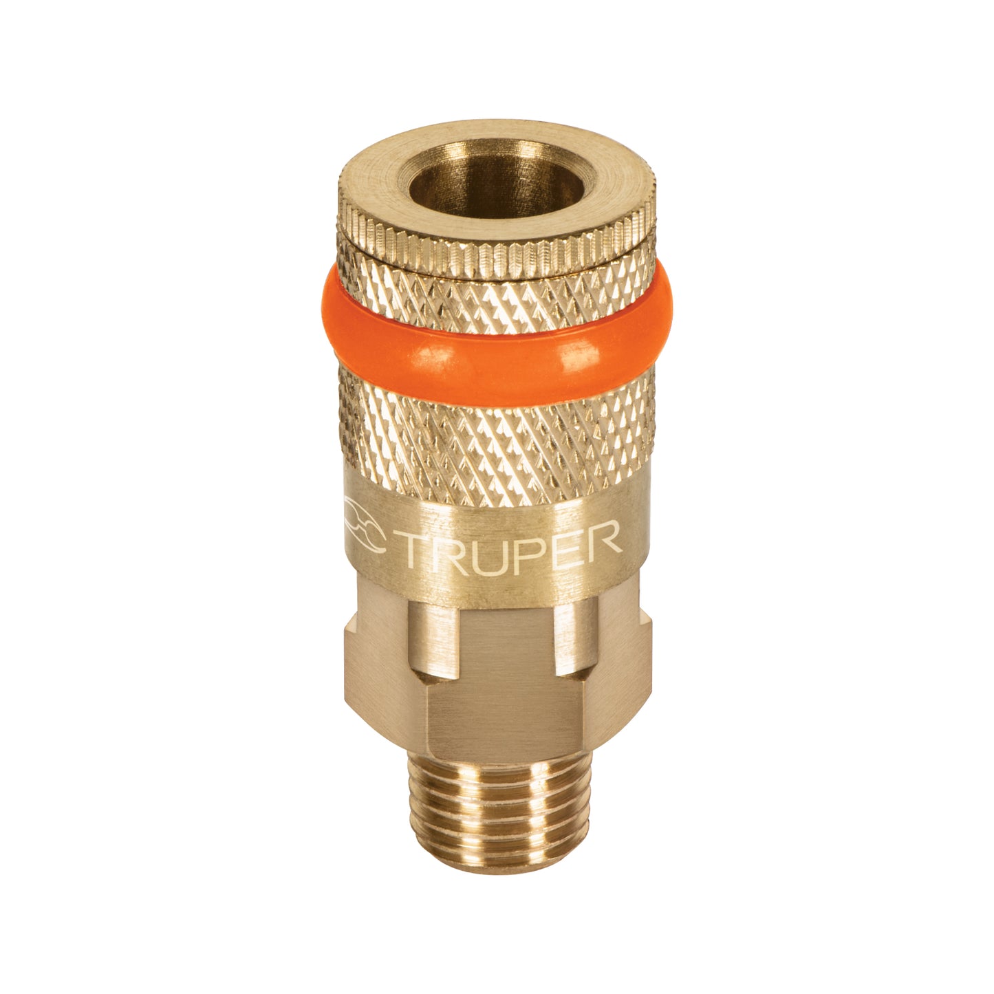 Cople de laton cuerda 1/4 npt macho Pieza