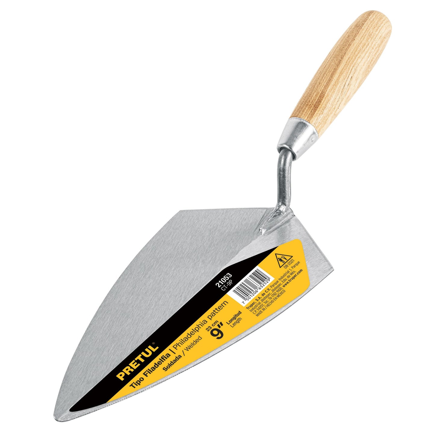 Cuchara para albañil tipo filadelfia 9p pretul pretul21053 Pieza
