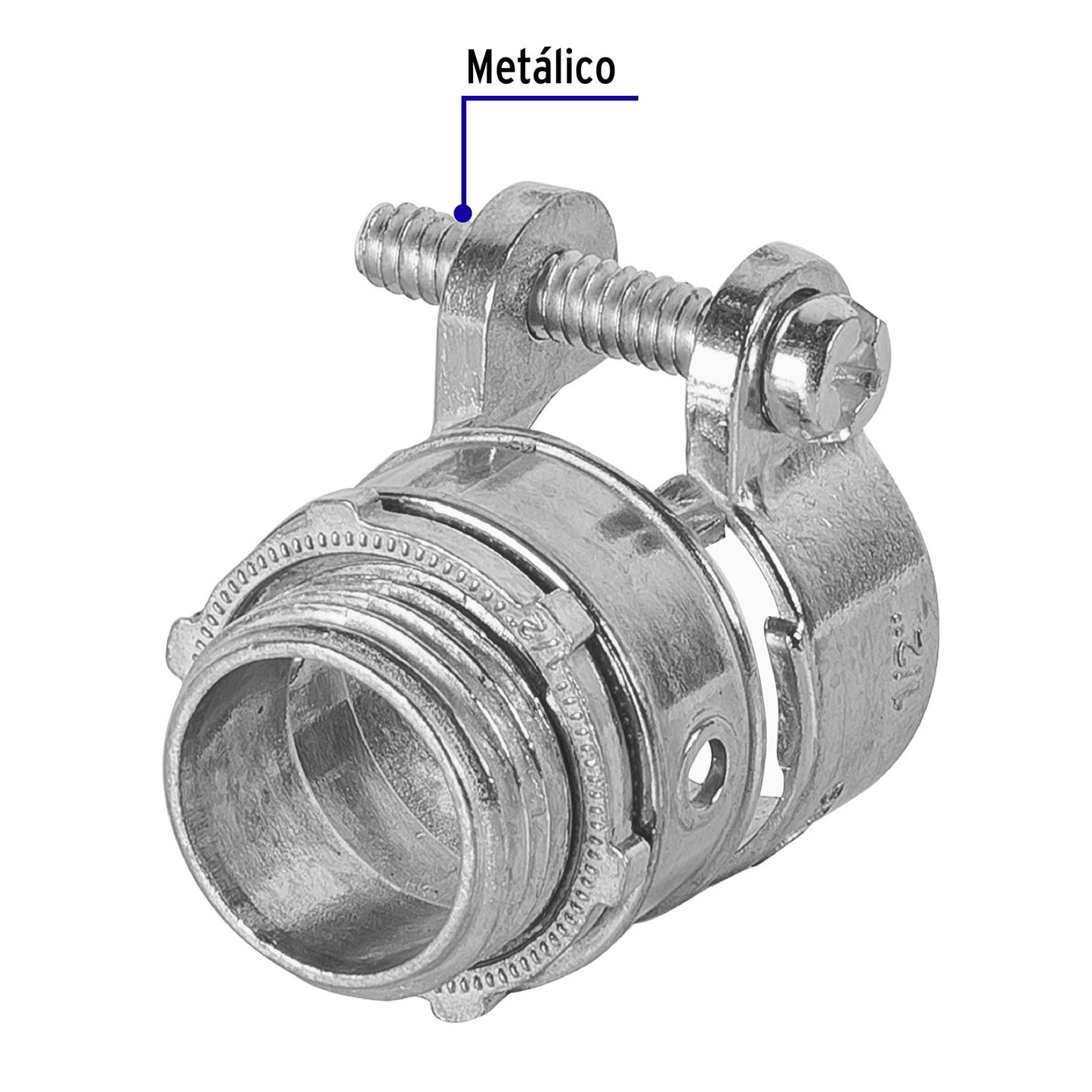 Conector tubo flexible 1/2p recto 47340 volteck Pieza