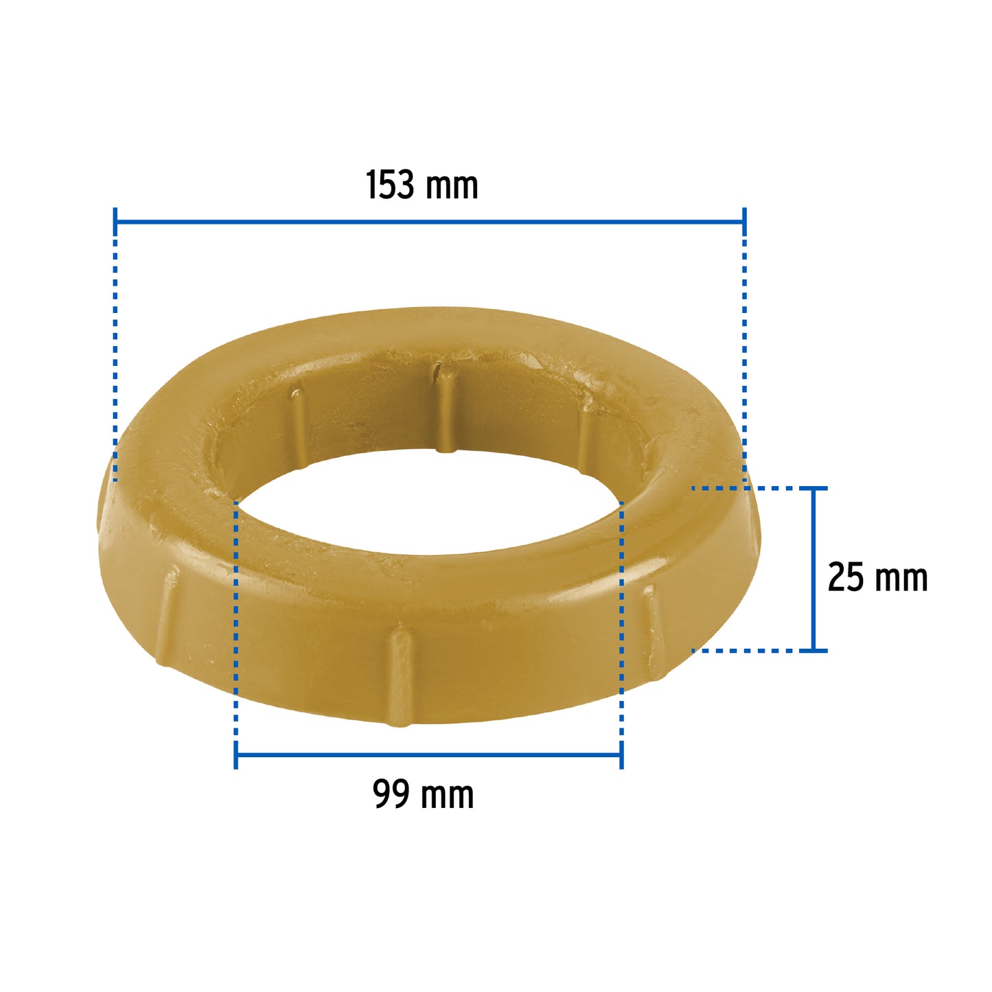 Cuello de cera sin guia para WC robusto 250 g 46236 Foset Pieza