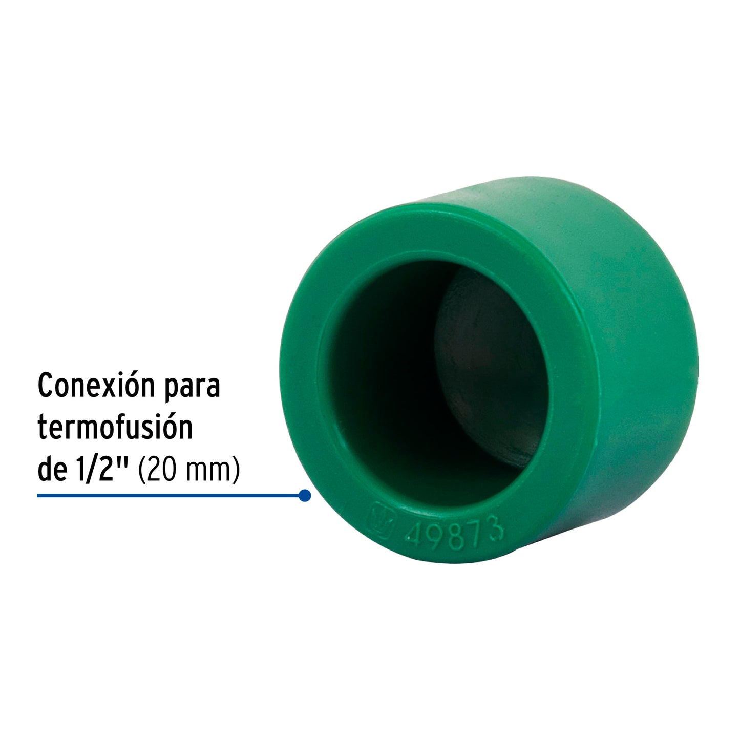 Tapon hembra (20) 13mm polipropileno 49873 truper Pieza