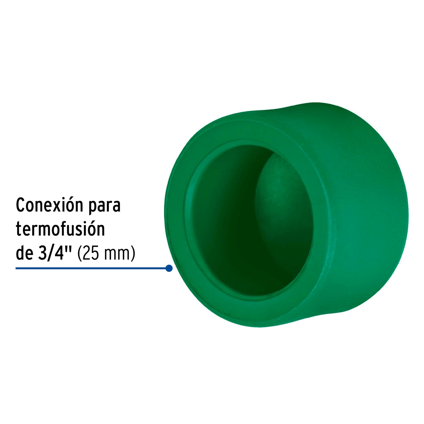 Tapon hembra (25) 19mm polipropileno 49874 truper Pieza