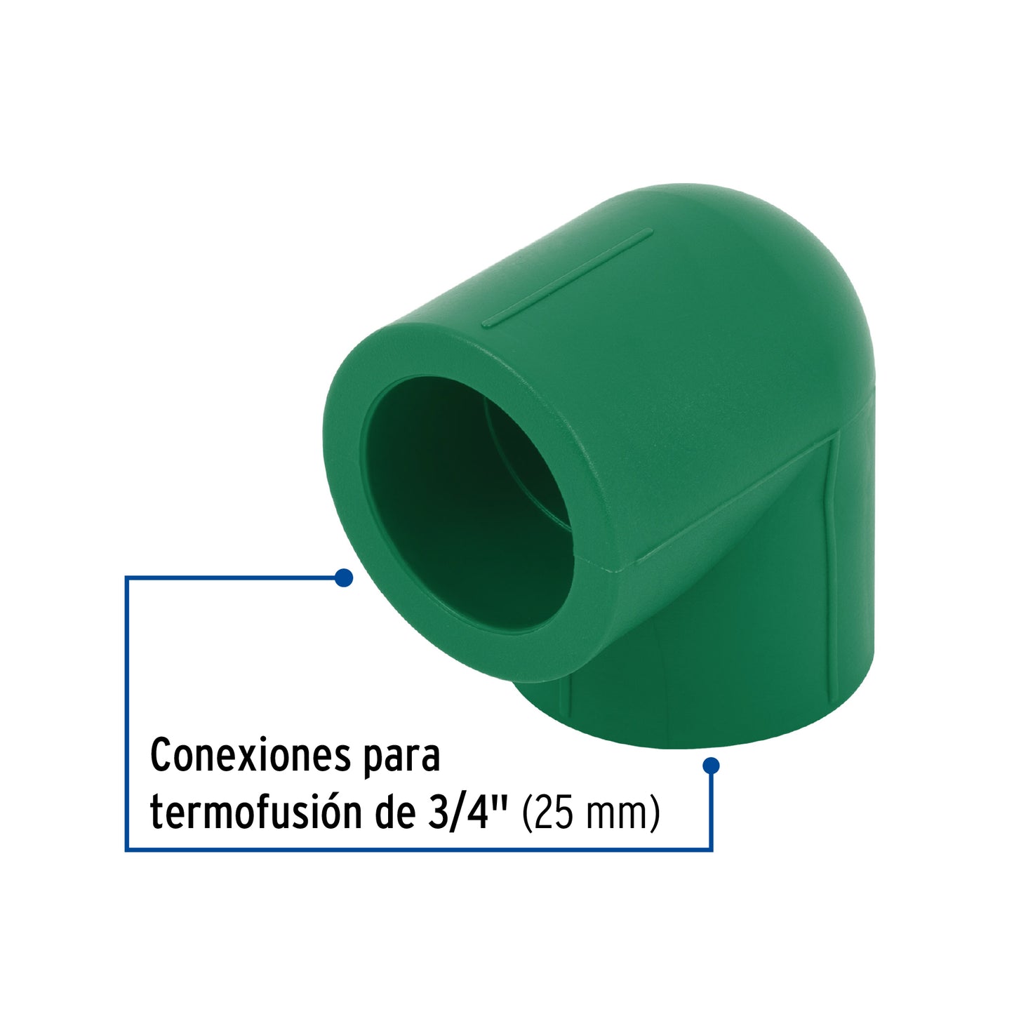 Codo 90 x (25) 19mm polipropileno 49850/200015 foset Pieza