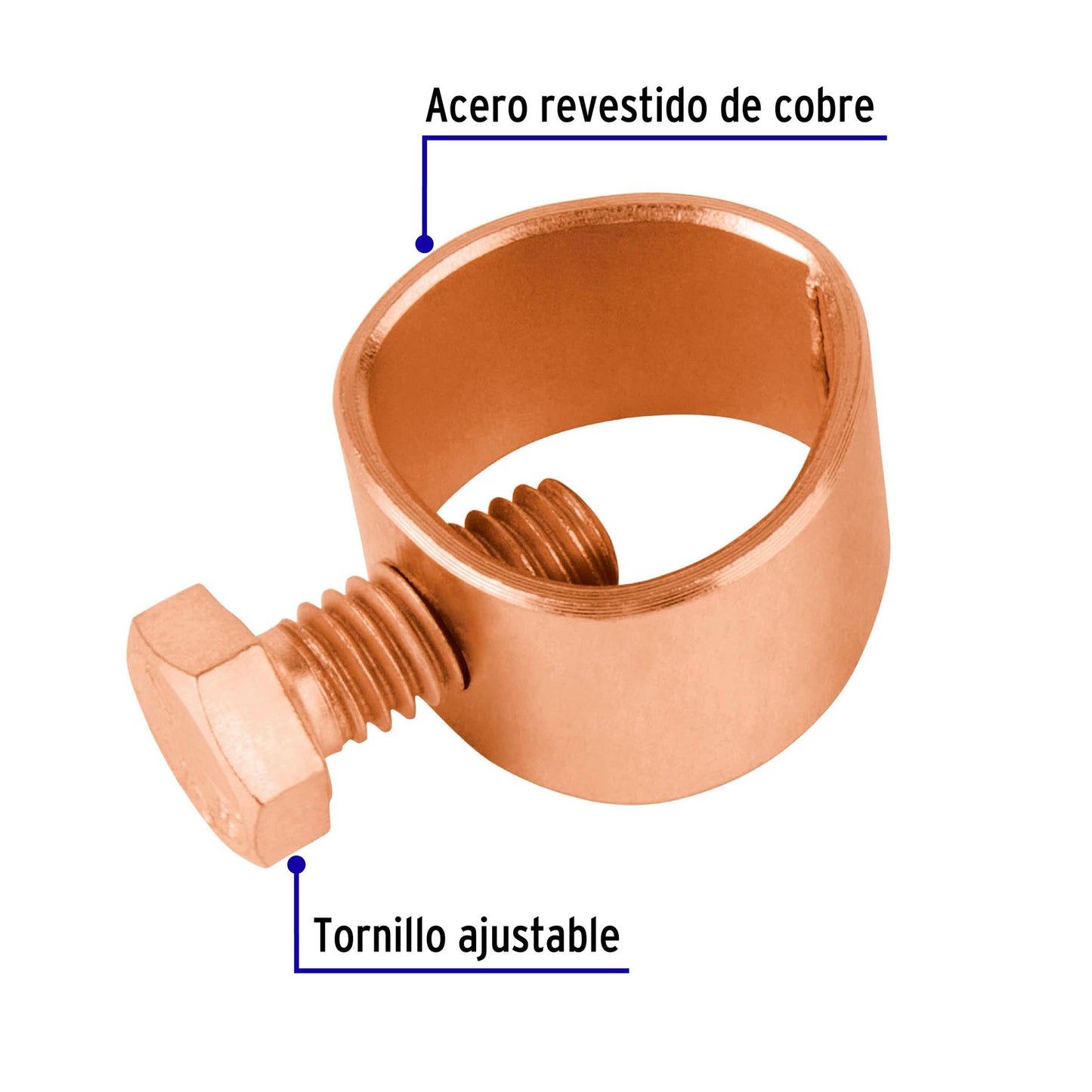 Conector para varilla a tierra 46125 Volteck Pieza