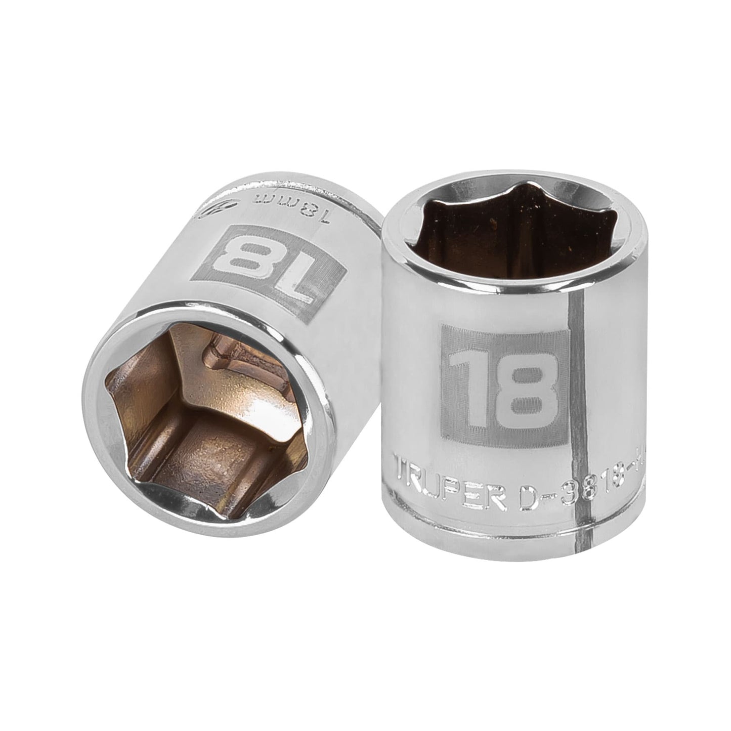 Dado de 6 puntas cuadro 3/8p de 18mm 13682 Truper Pieza
