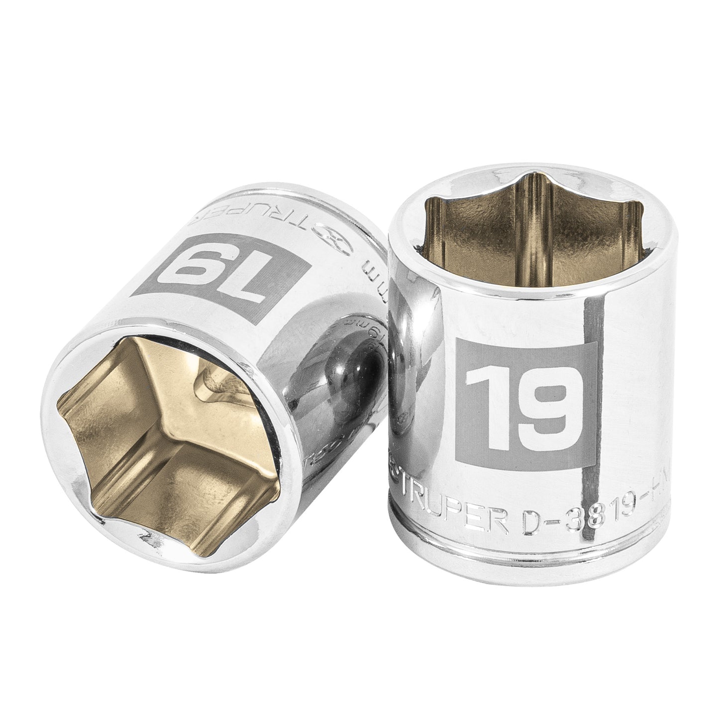 Dado de 6 puntas cuadro 3/8p de 19mm 13683 Truper Pieza