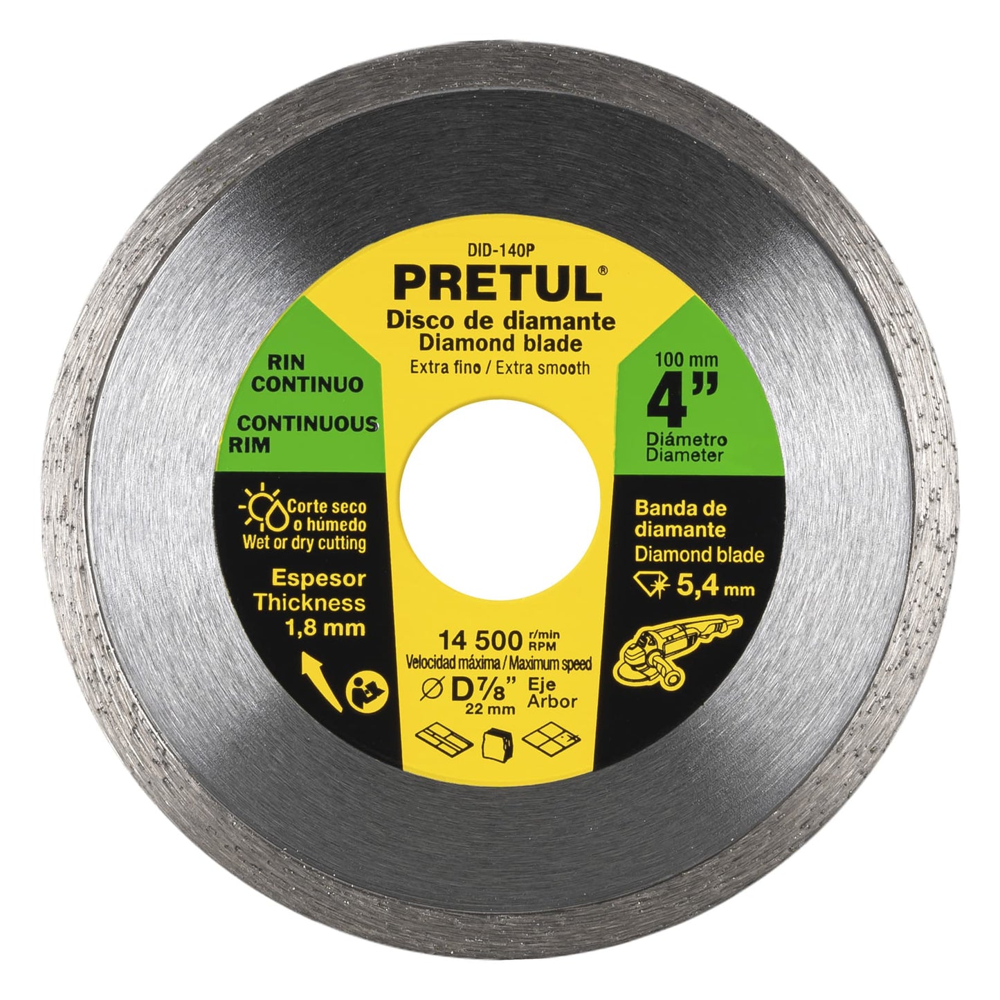 Disco diamante rin continuo diametro 4p 21001 pretul Pieza