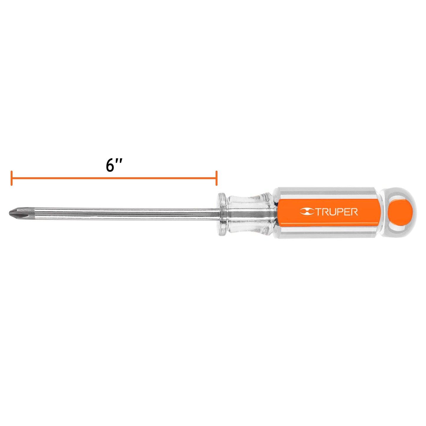 Desarmador punta phillips # 3 5/16 x 6 mango de acetato 6p truper Pieza