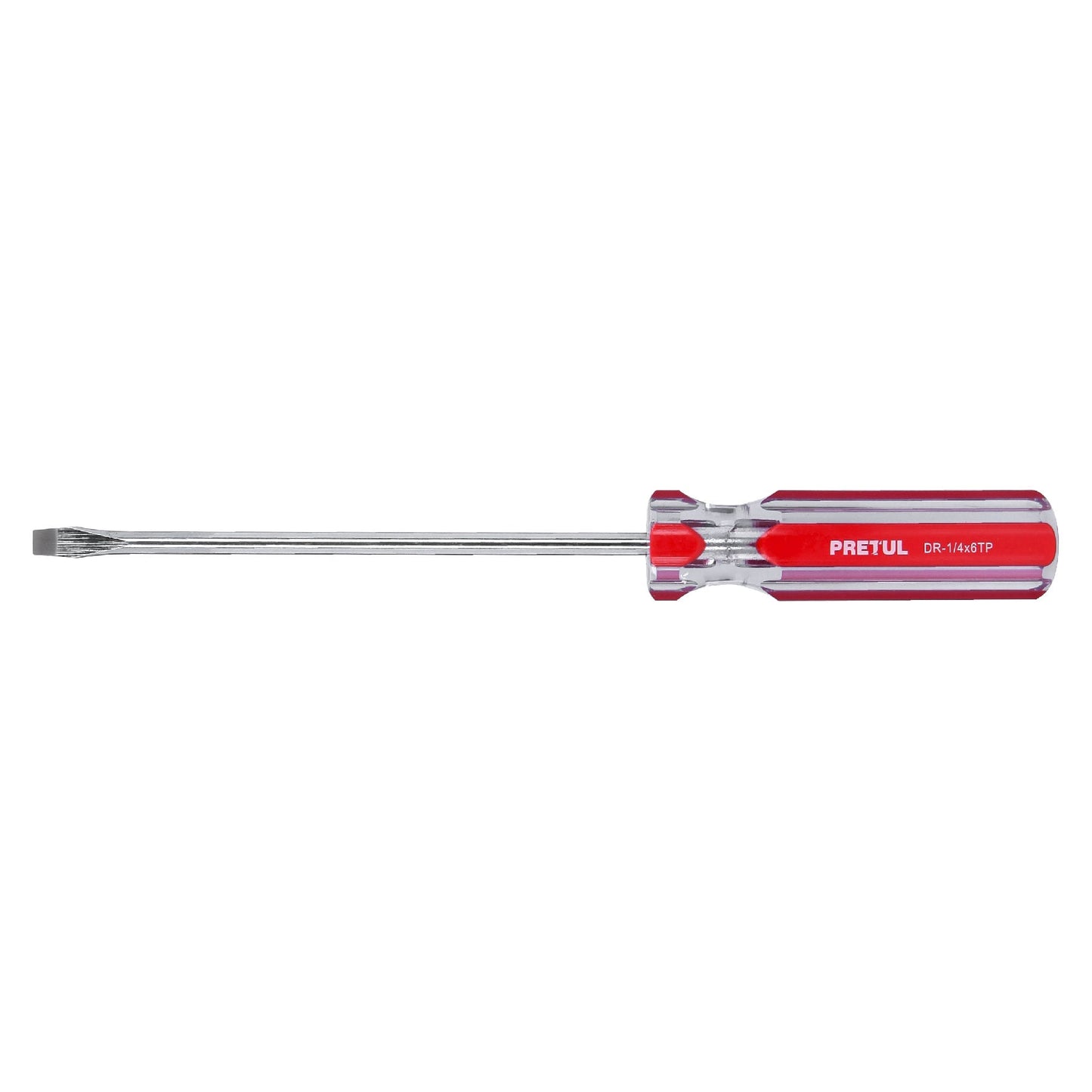 Desarmador plano 1/4 x 6p mango pvc pretul pretul Pieza