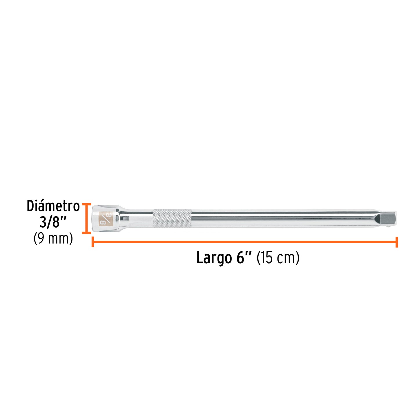 Extension para dado cuadro 1/4 x 6 pulg 13915 truper Pieza