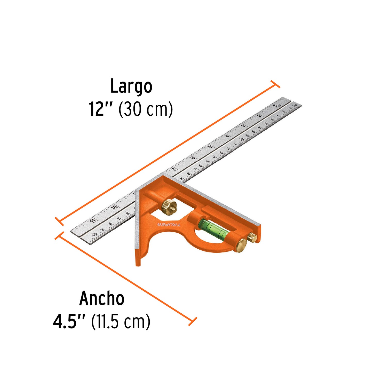 Escuadra combinacion 12p 14380 truper Pieza