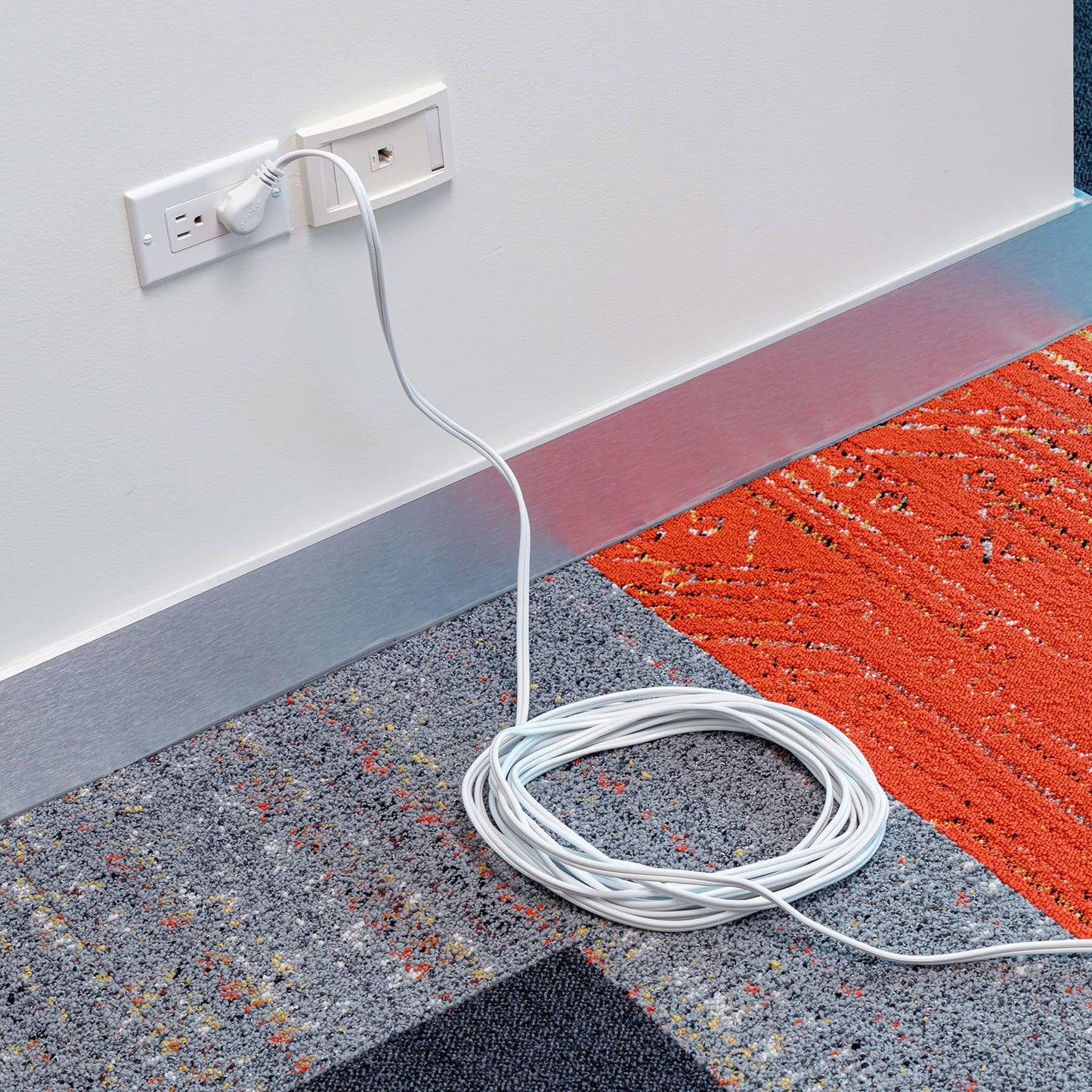 Extension electrica domestica con clavija plana 10m blanca 48036 Volteck Pieza