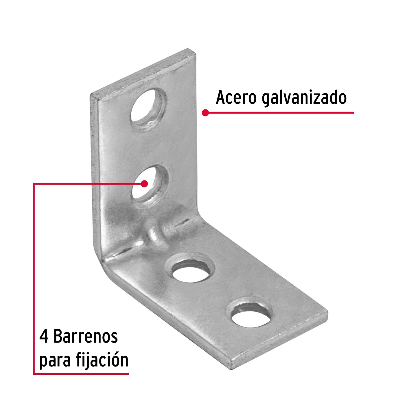 Escuadra esquinera 1 x 1 41030 Fiero Pieza