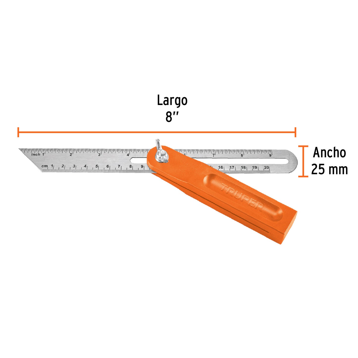 Escuadra falsa mango plastico 8p 14382 truper Pieza