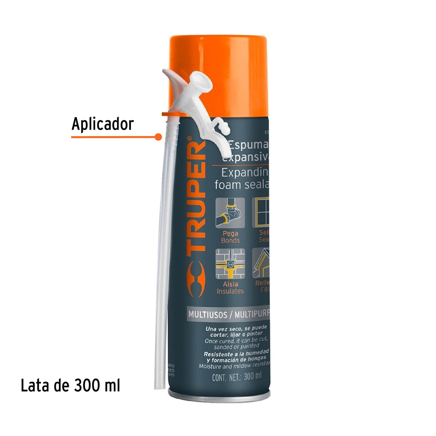 Espuma poliuretano expansiva 300 ml 10919 truper Pieza