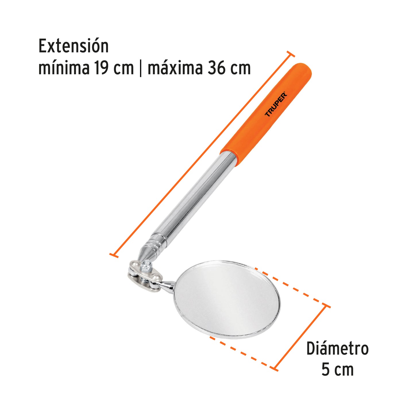Espejo telescapico de inspeccion 14544 truper Pieza