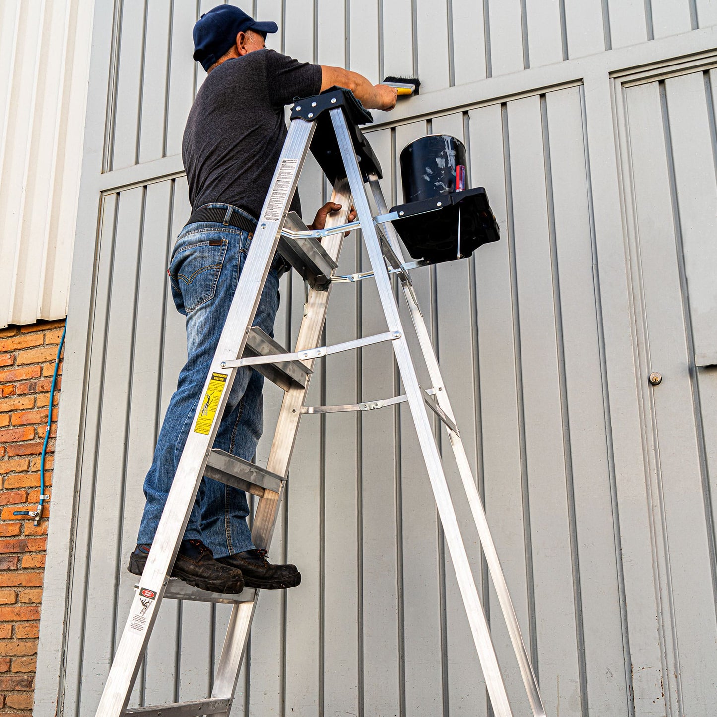 Escalera de tijera tipo iii 5 escalones con bandeja truper 16743 Pieza