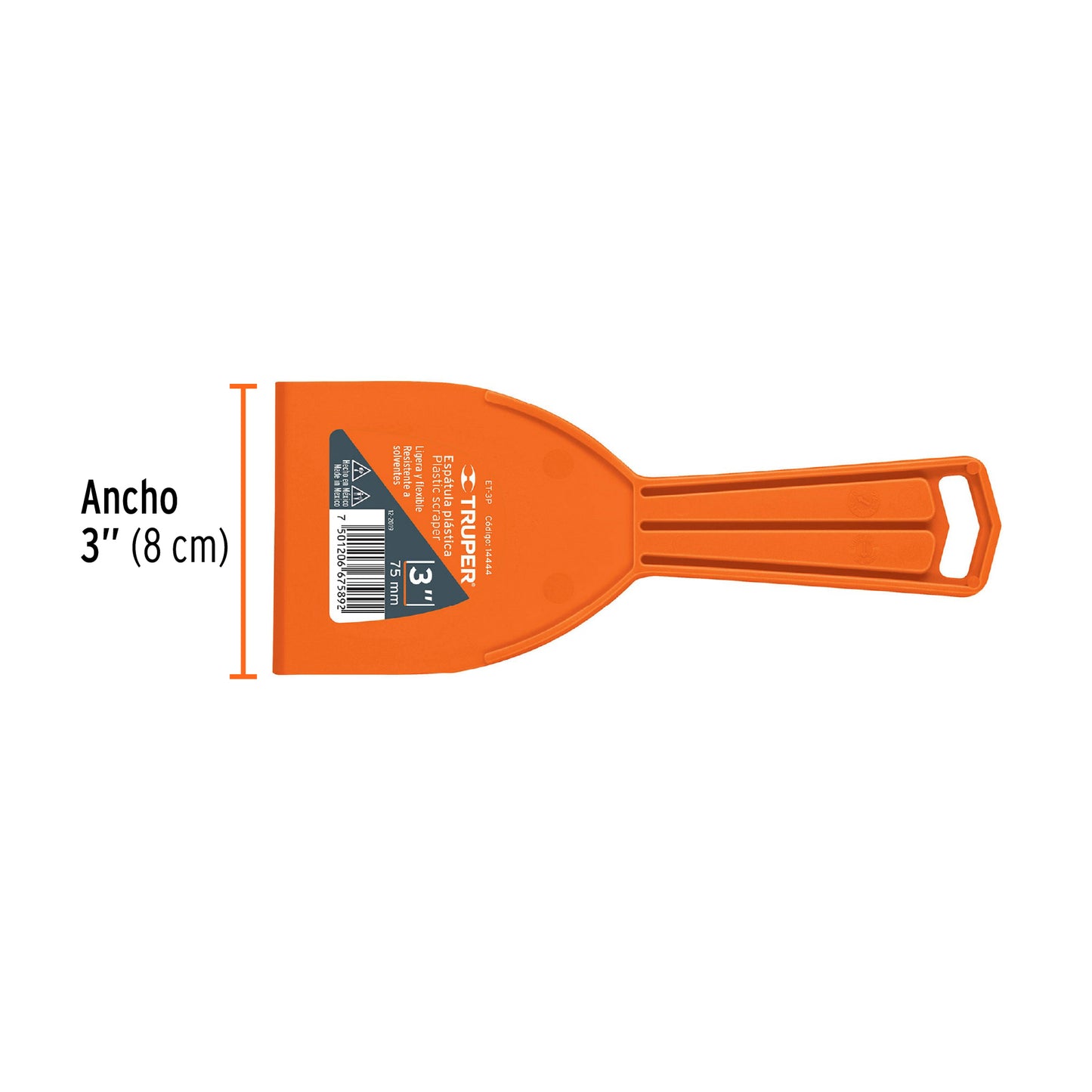 Espatula plastico 3p 14444 truper Pieza