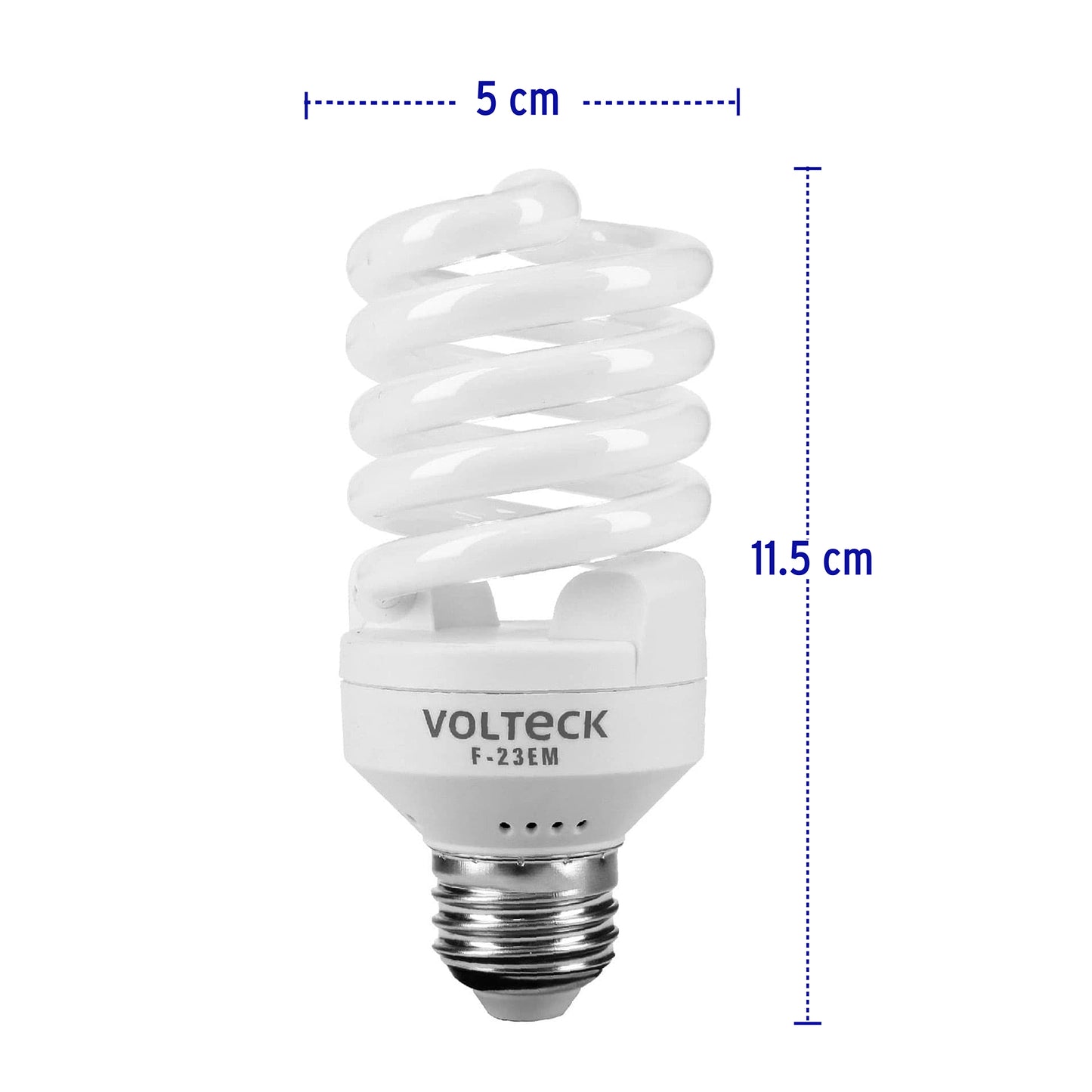 Lampara 23 w espiral mini luz calida t2 en blister volteck 46838 Pieza