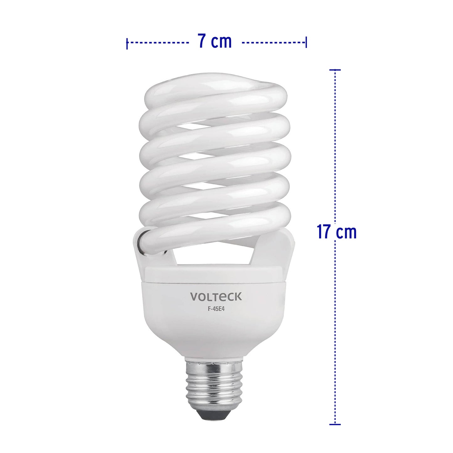 Lampara 45 w espiral alta potencia luz dia t4 en caja 46828 volteck Pieza