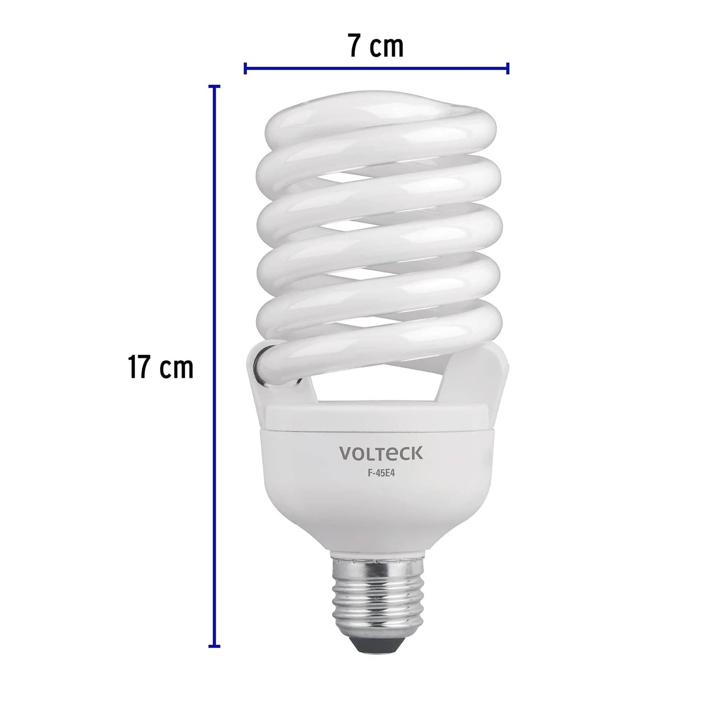 Lampara 45 w espiral alta potencia luz dia t4 en caja 46828 volteck Pieza