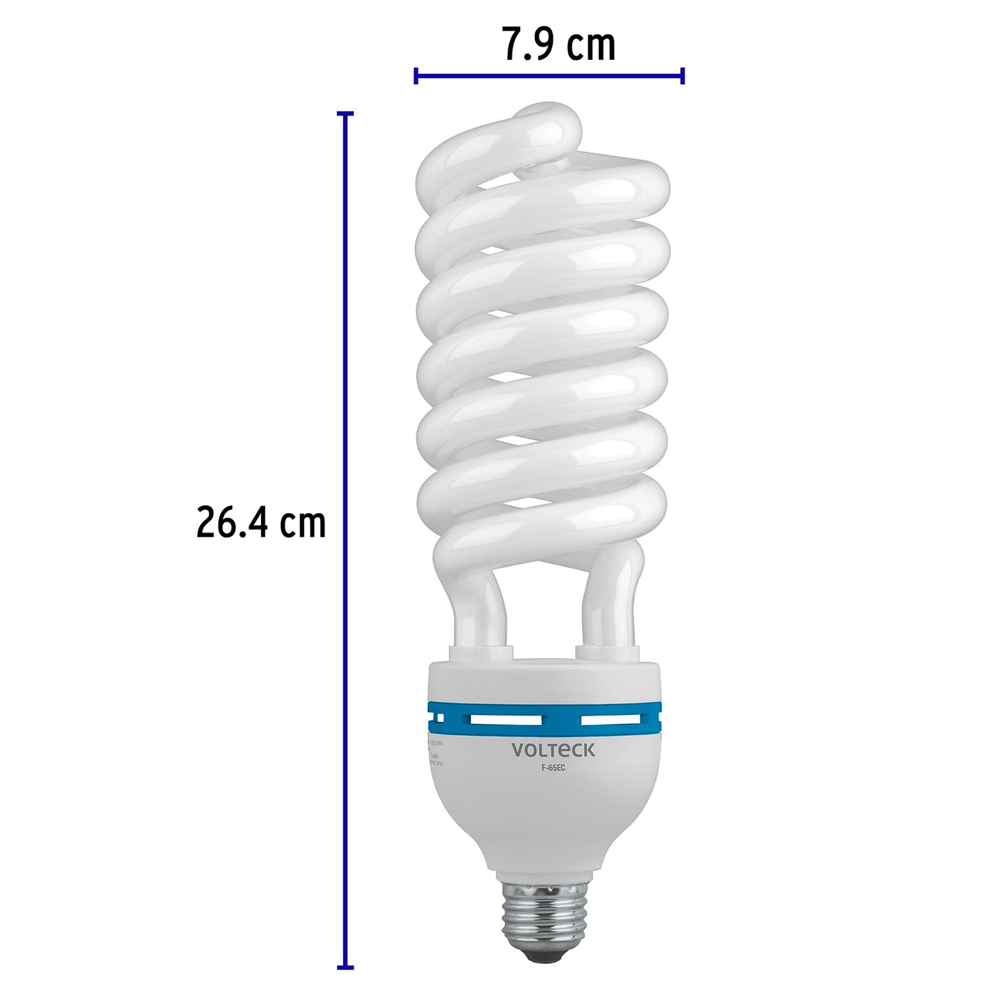 Foco 65 w espiral alta potencia t5 en caja volteck 48217 Pieza