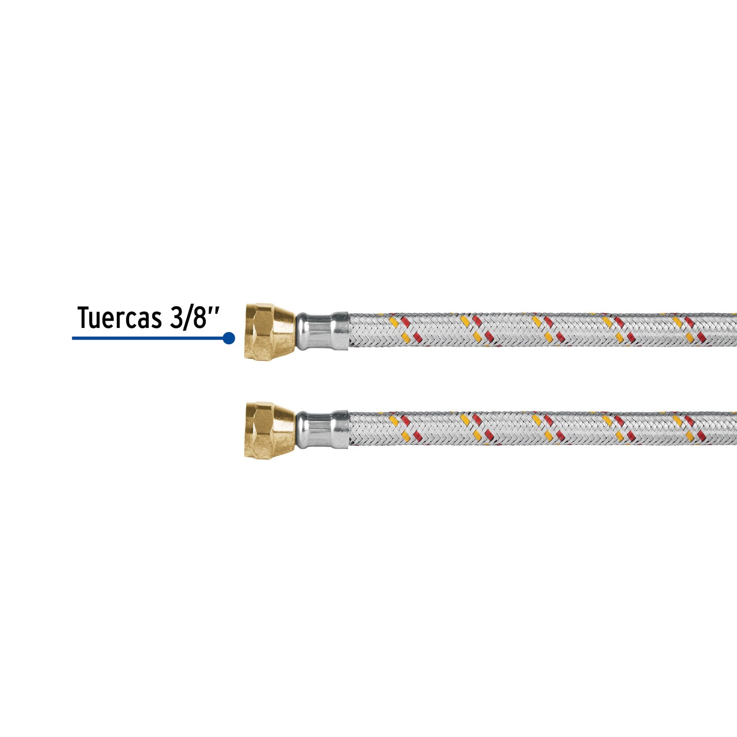 Manguera para gas aluminio 3/8 x 200 cm 24063 foset basic Pieza