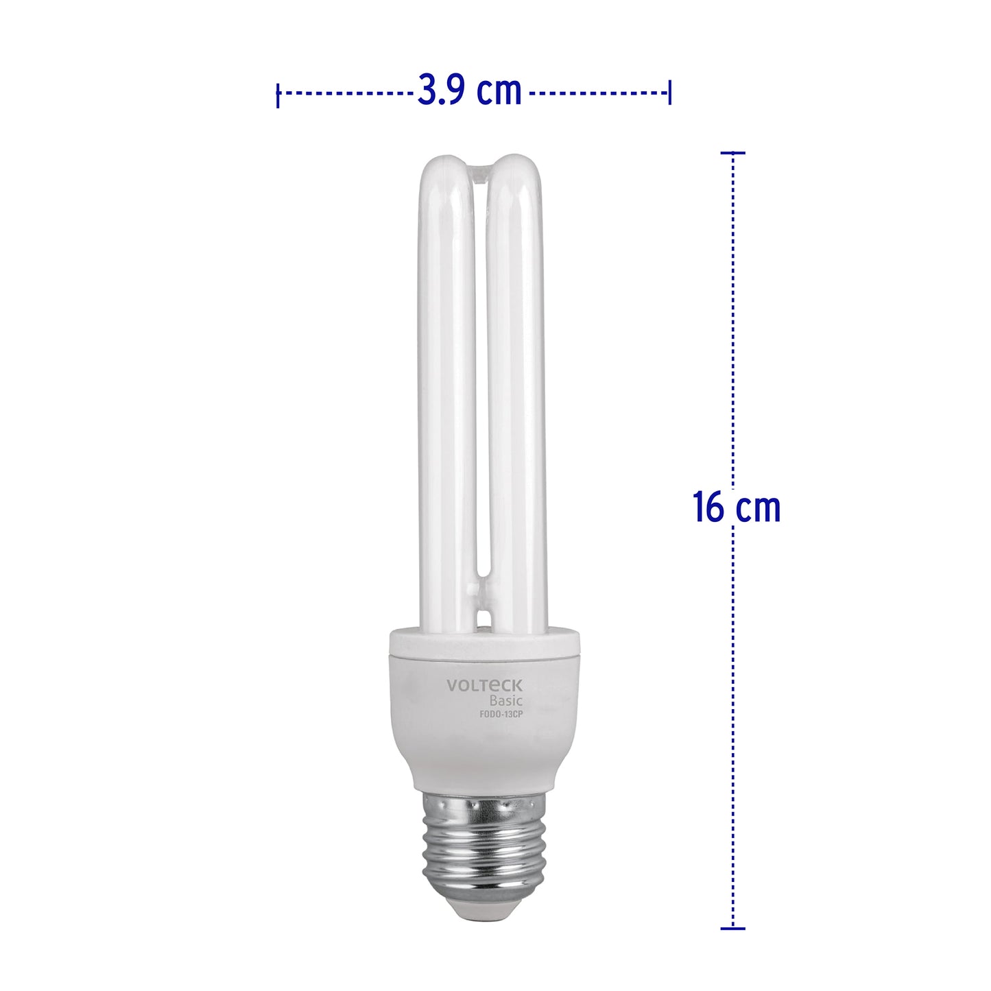 Foco 13w dobles luz de dia en caja 201000 volteck Pieza