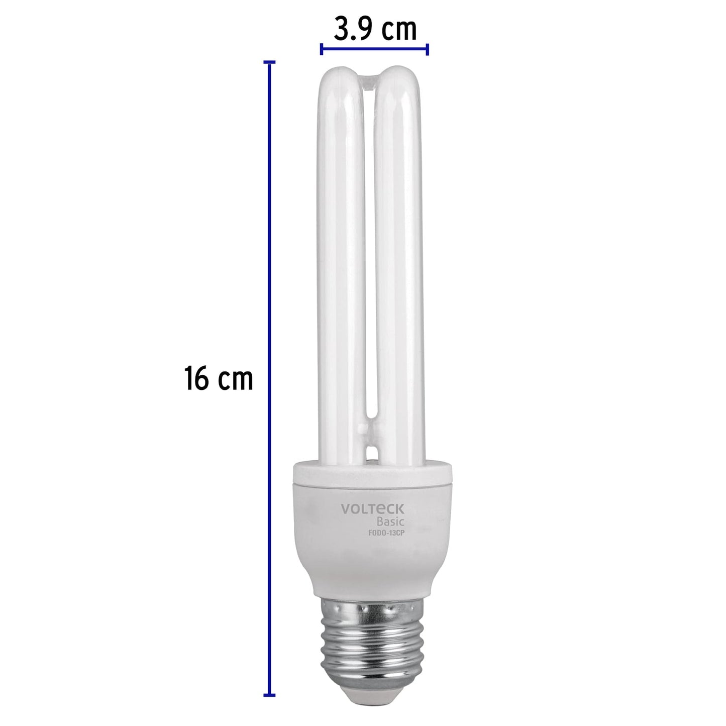 Foco 13w dobles luz de dia en caja 201000 volteck Pieza