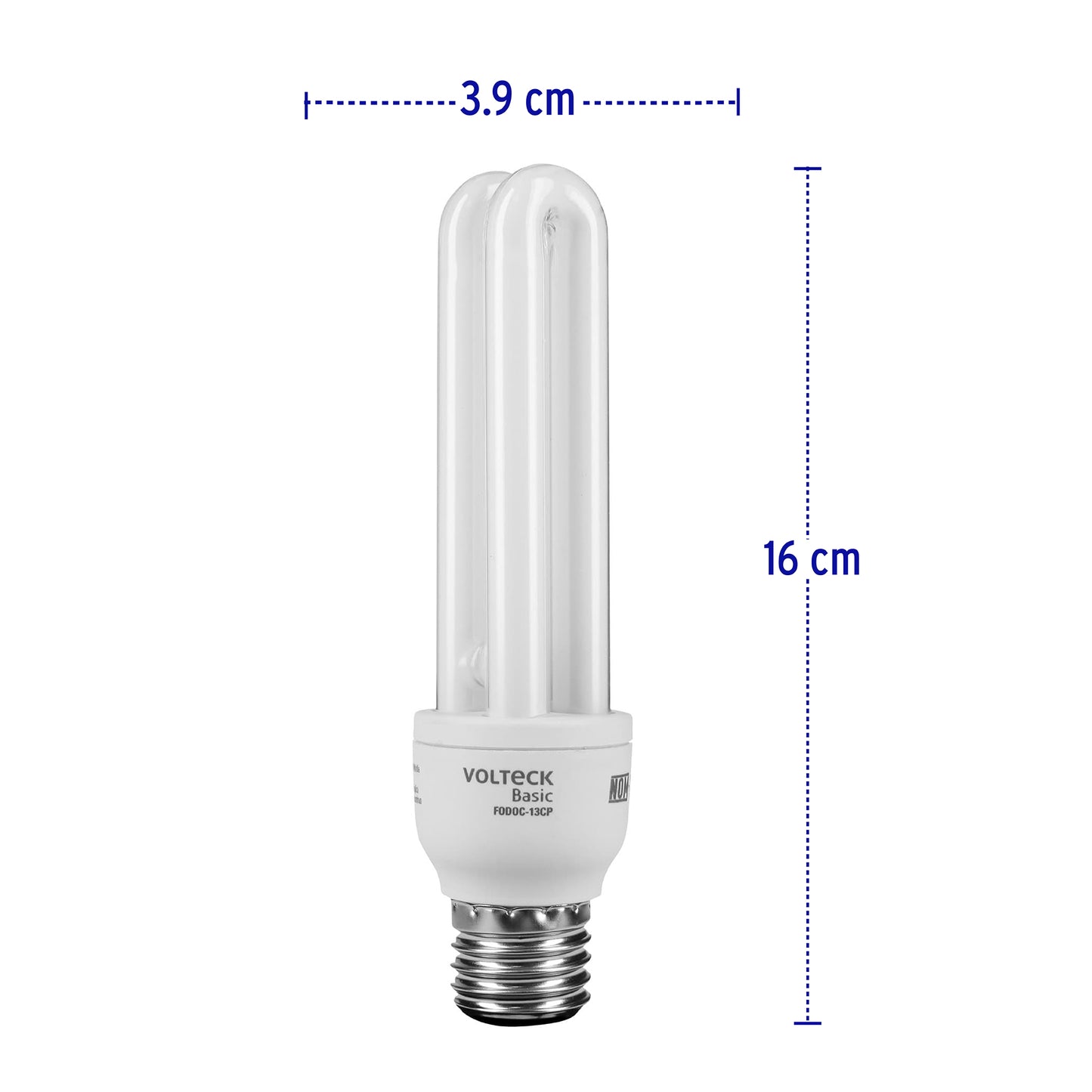 Lampara 13 w espiral mini luz calida t4 en blister volteck 20110 Pieza