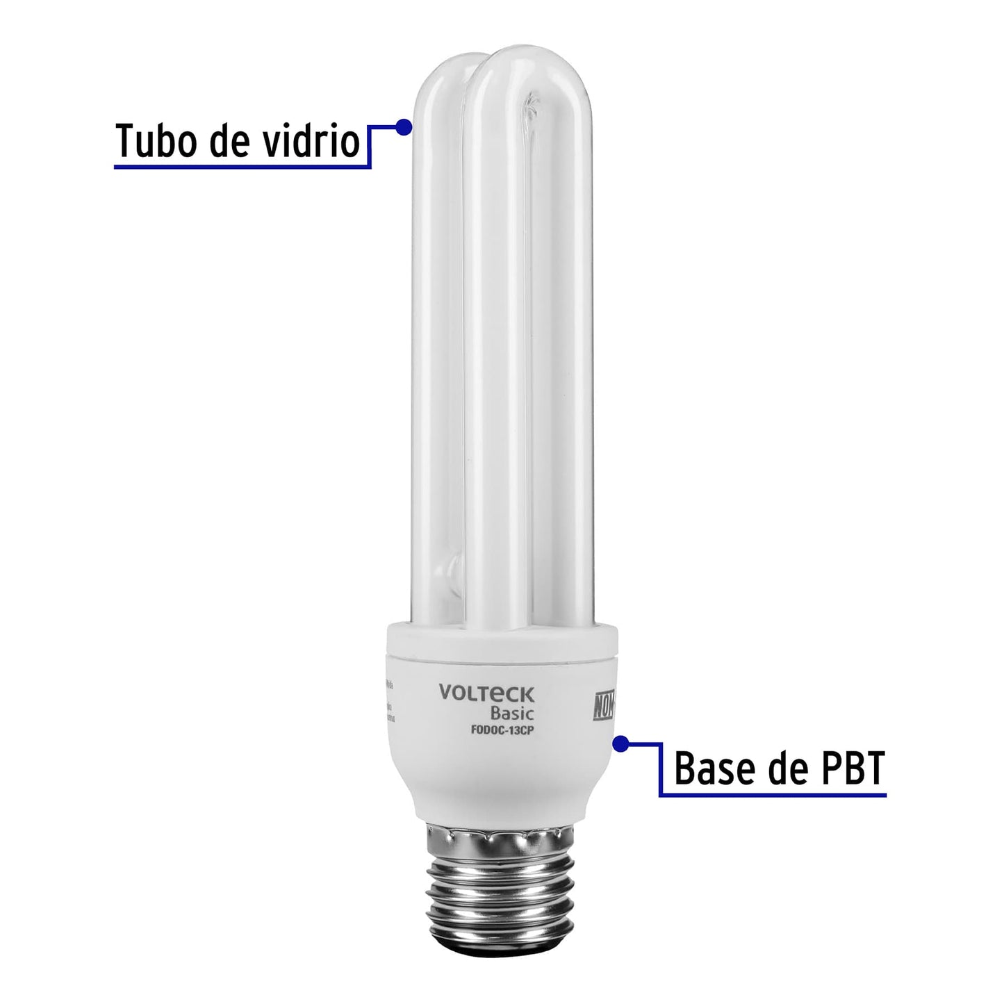 Lampara 13 w espiral mini luz calida t4 en blister volteck 20110 Pieza