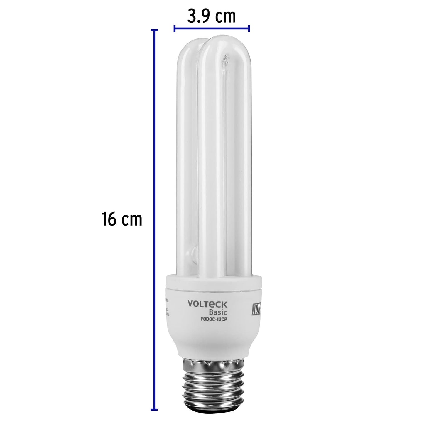 Lampara 13 w espiral mini luz calida t4 en blister volteck 20110 Pieza