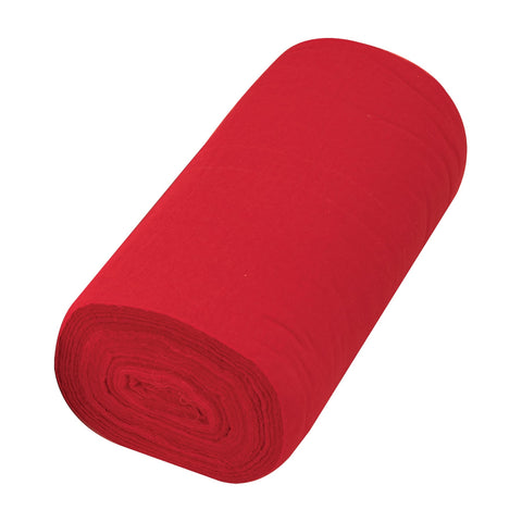 Franela de algodon en rollo 50 m color rojo 57002 Klintek Metro