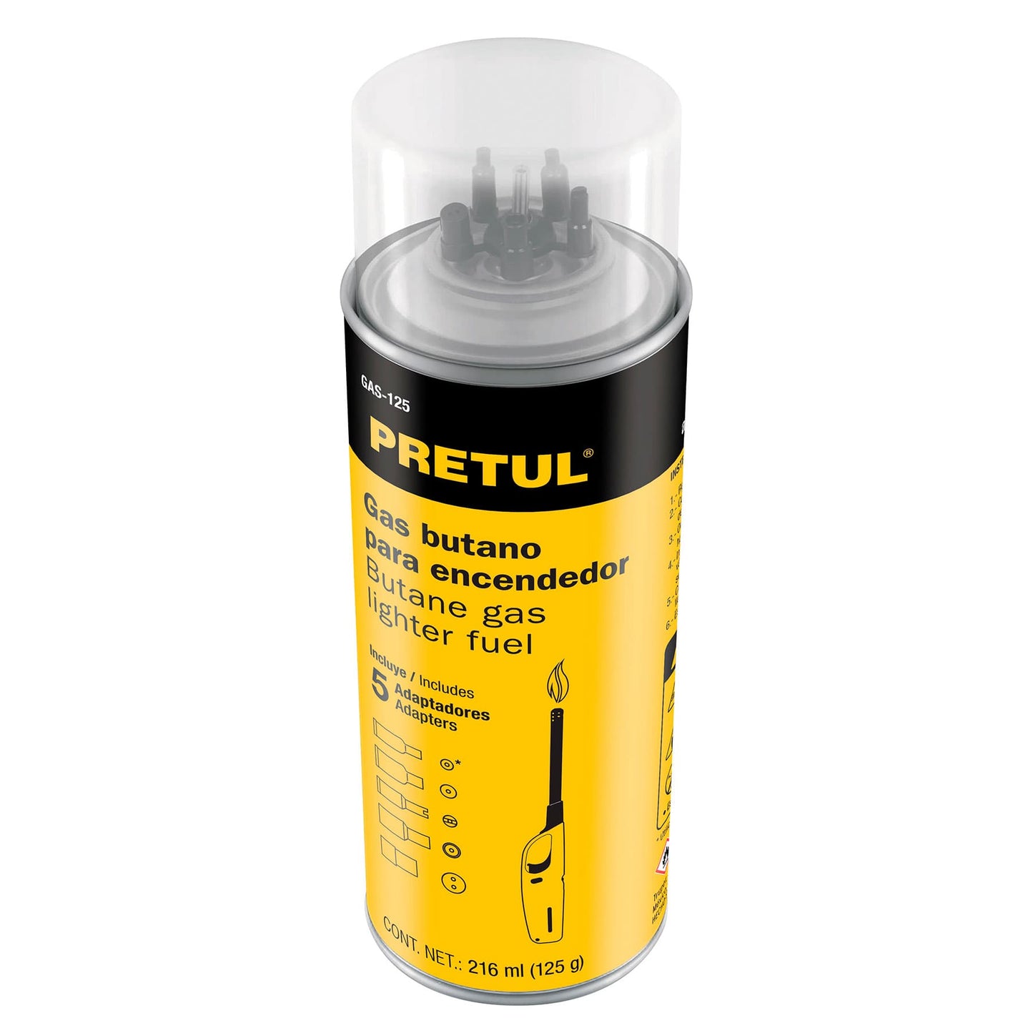 Gas butano para encendedor lata 125 ml 25131 pretul Pieza