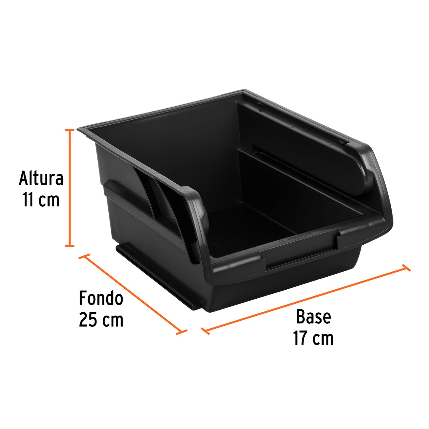 Gaveta apilable plastico 24.5 x 17 x 11 cm 10890 truper Pieza
