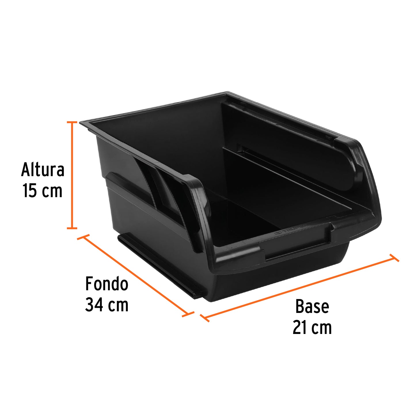 Gaveta apilable plastico 34 x 21 x 15 cm 10891 truper Pieza