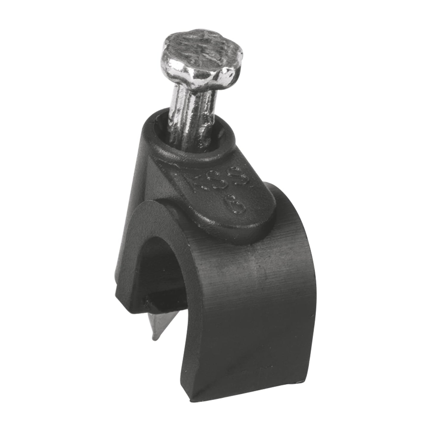 Grapas para cable coaxial 6 mm negro bolsa 20 piezas volteck