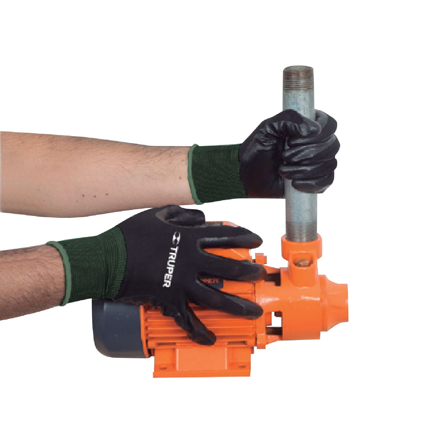 Guante nylon nitrilo liso en palma mediano 13294 truper Pieza