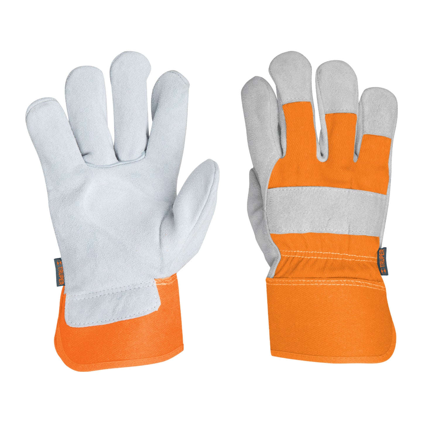 Guantes de carnaza y loneta unitalla 14245 Truper Par