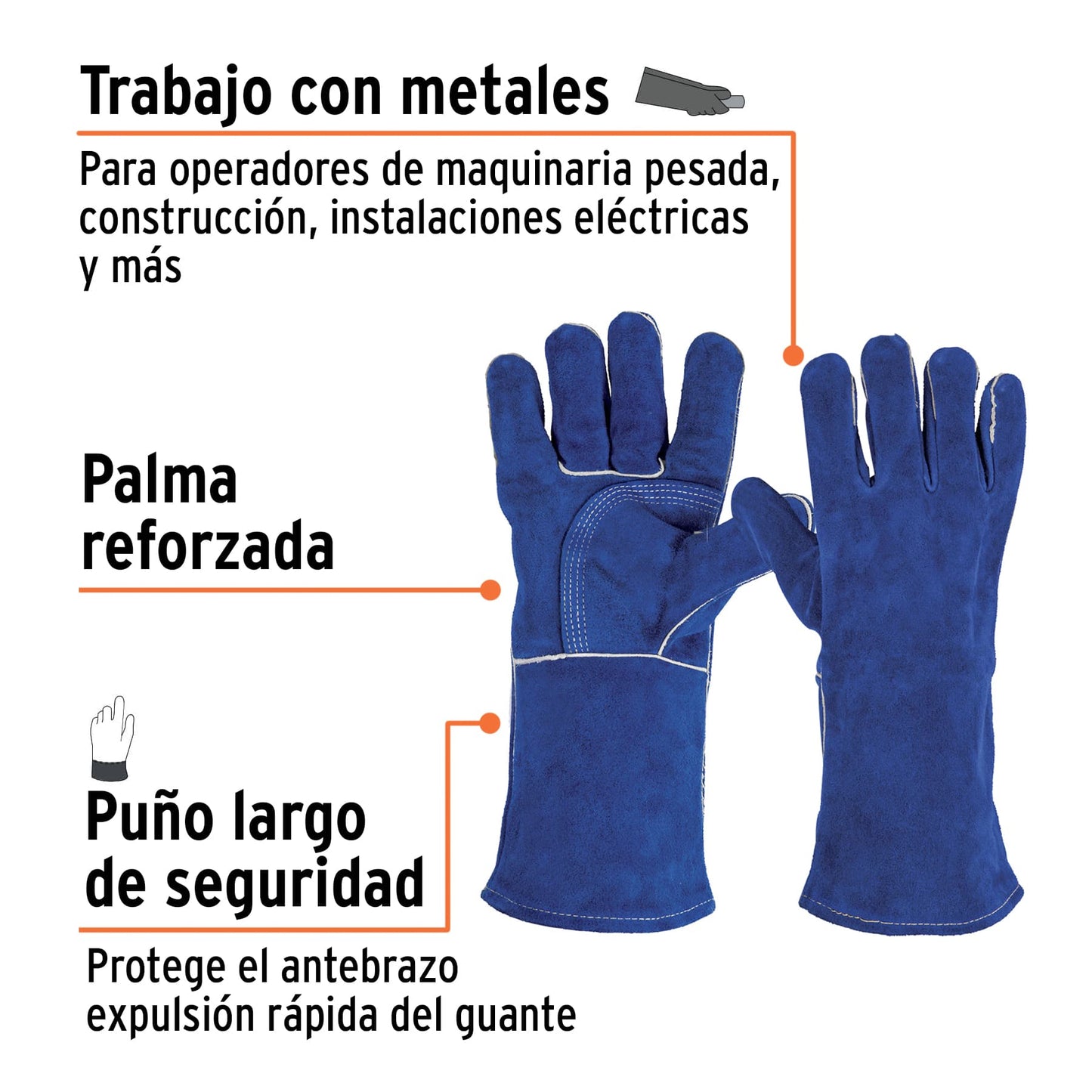 Guantes para soldar 15246 truper Pieza