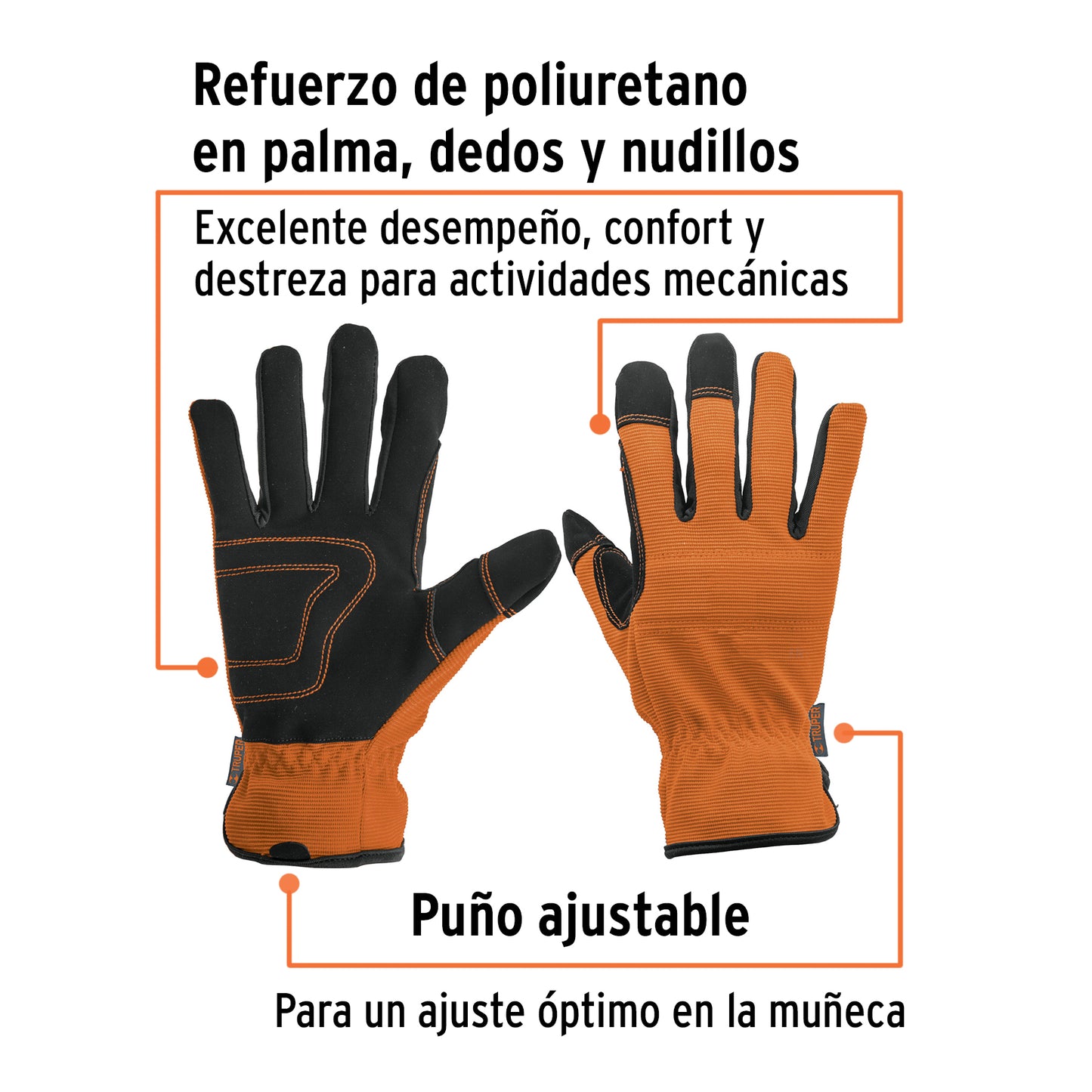 Guante automotriz 10848 truper Par