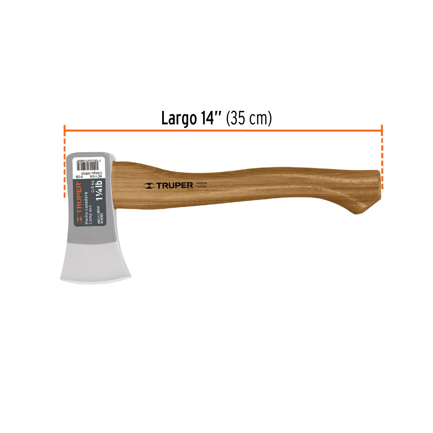 Hacha cazadora 11/4 lb mango hickory14950 Pieza