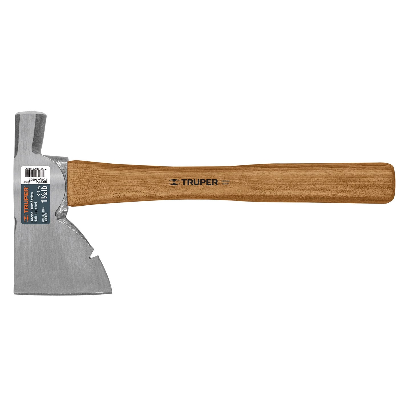 Hacha domestica 1 1/2 lbs multiusos mango hickory 14952 truper Pieza