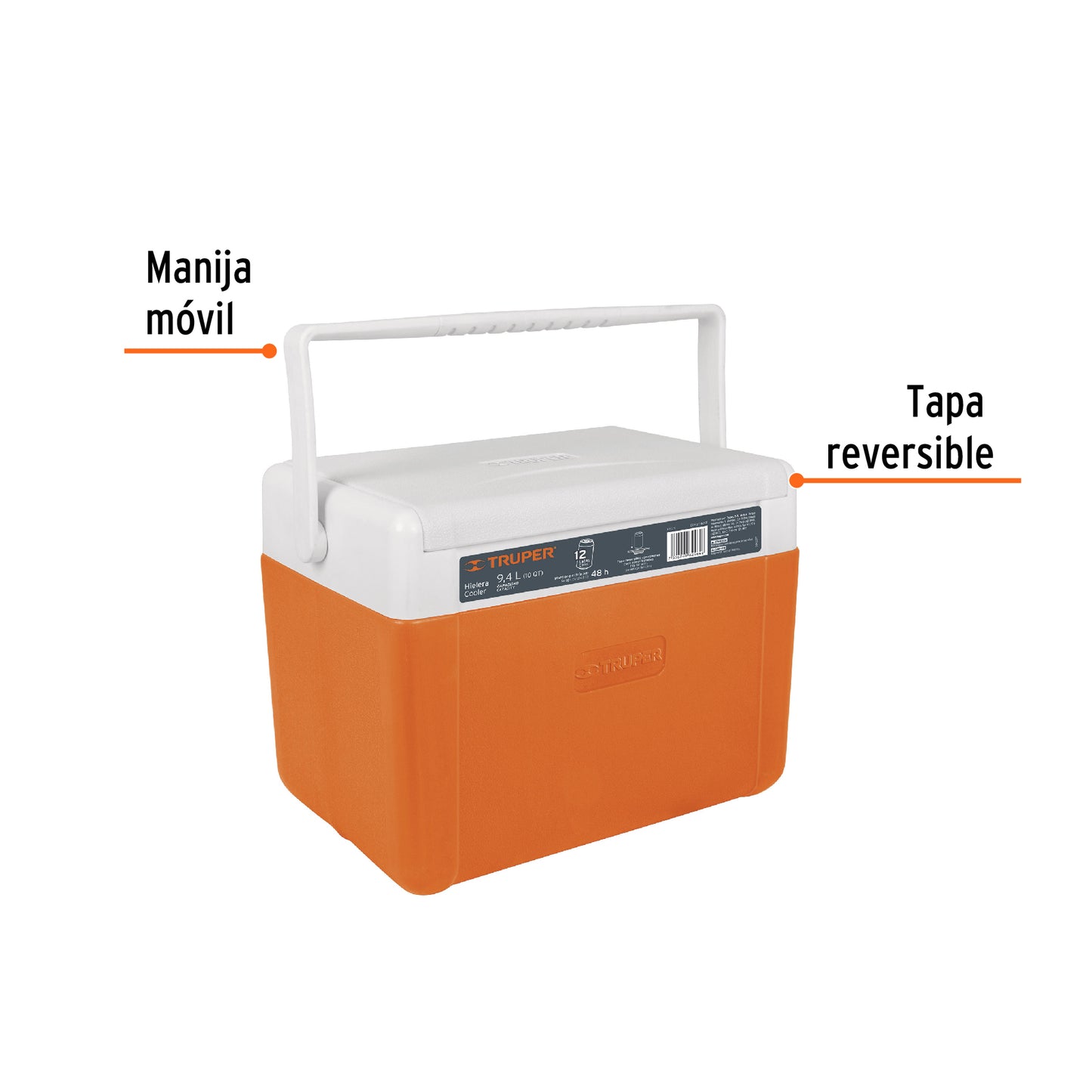 Hielera de 9.4L 62121 Truper Pieza