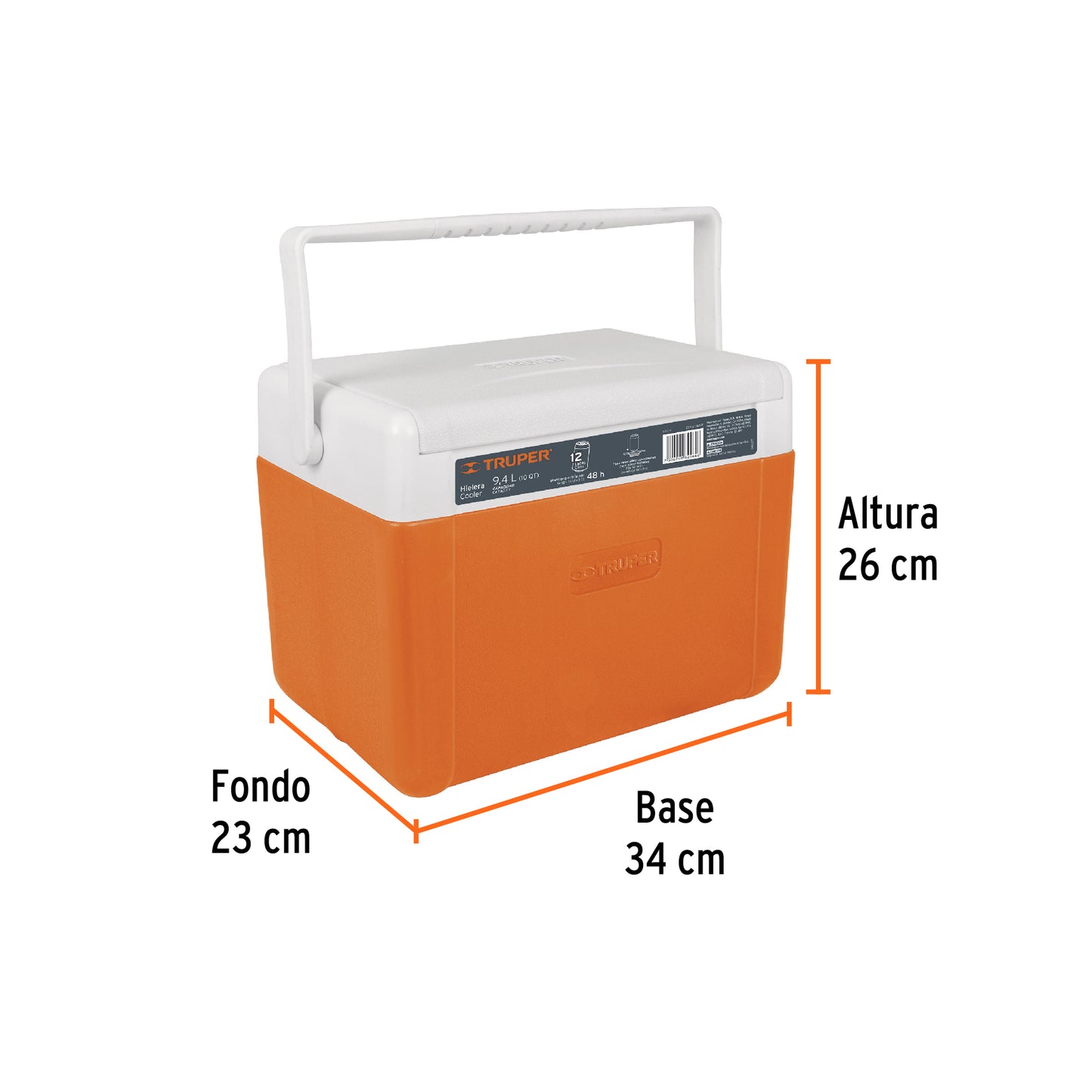 Hielera de 9.4L 62121 Truper Pieza